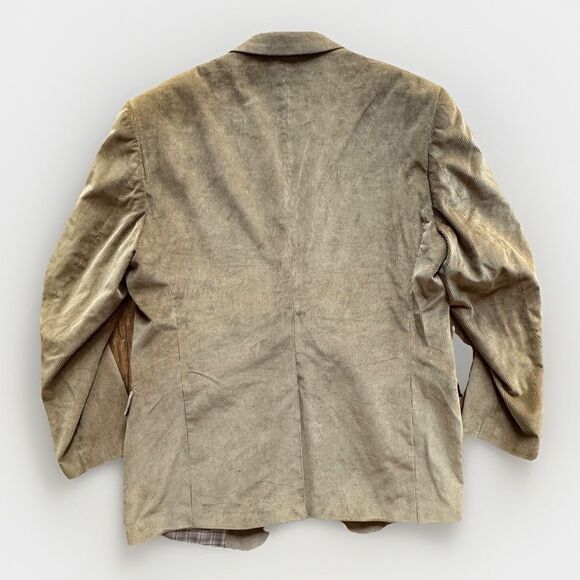 Saddlebred Corduroy Blazer Brown 2 Button Jacket Sport Coat Mens Size 44R - Picture 2 of 14